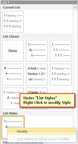 Edit your list style